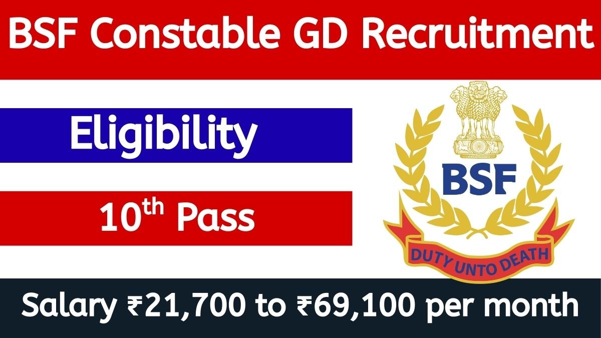 BSF Constable GD Recruitment 2026